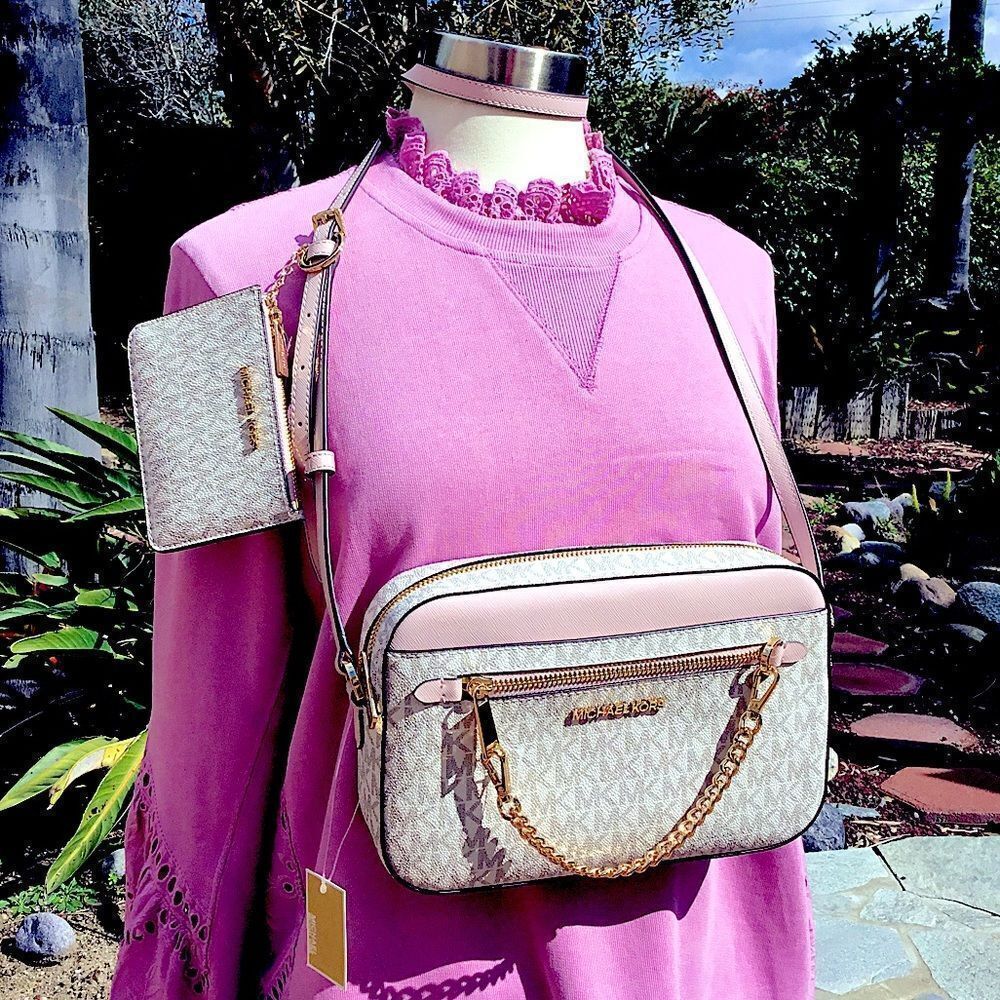 NEW MICHAEL KORS JET SET CROSSBODY AND CARD CASE/COIN - Picture 9 of 13